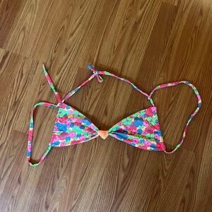 Vibrant Floral Bikini Top